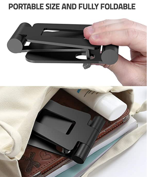 Nulaxy A4 Cell Phone Stand, Fully Foldable, Adjustable Desktop Phone Holder Crad...